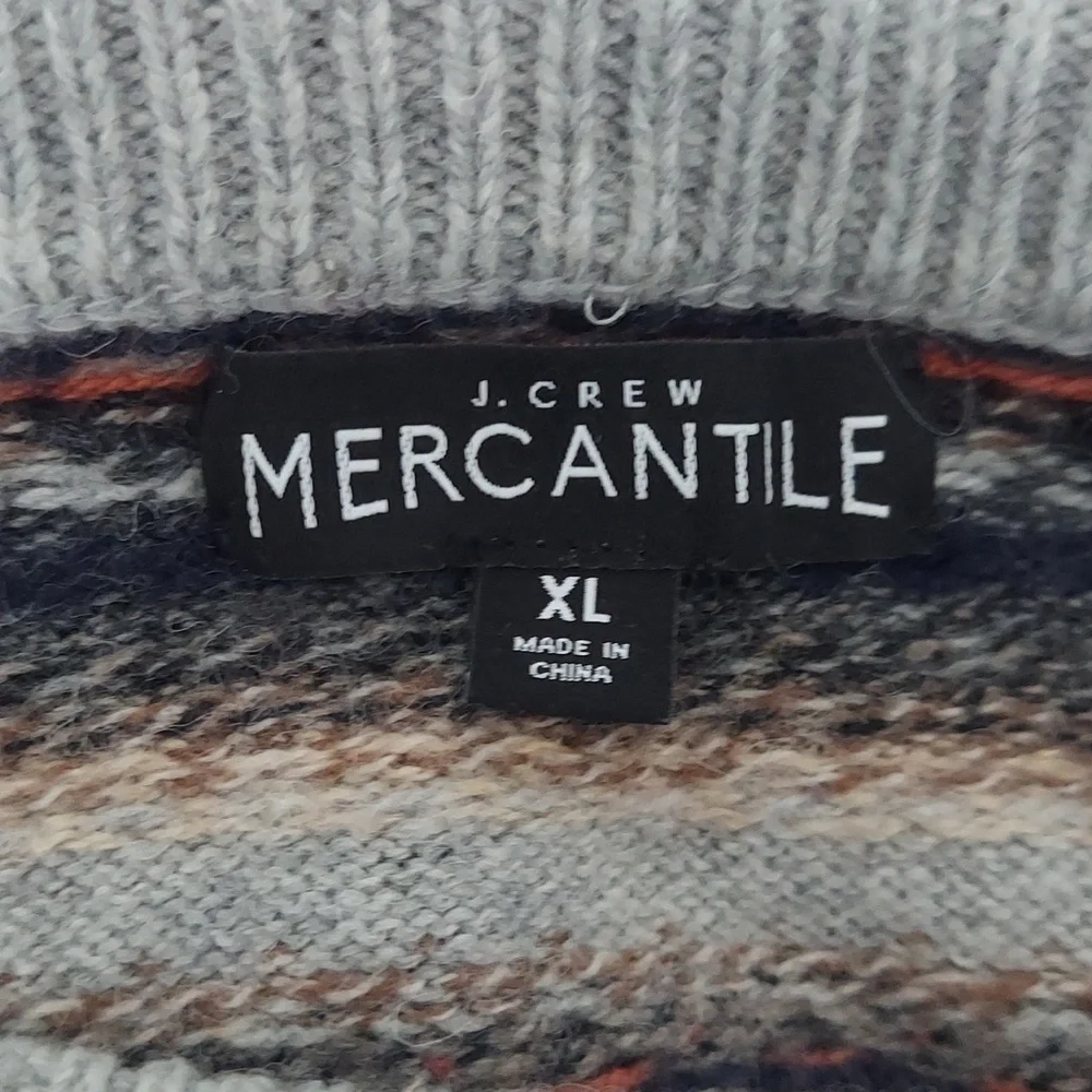 J. CREW striped XL wool Sweater